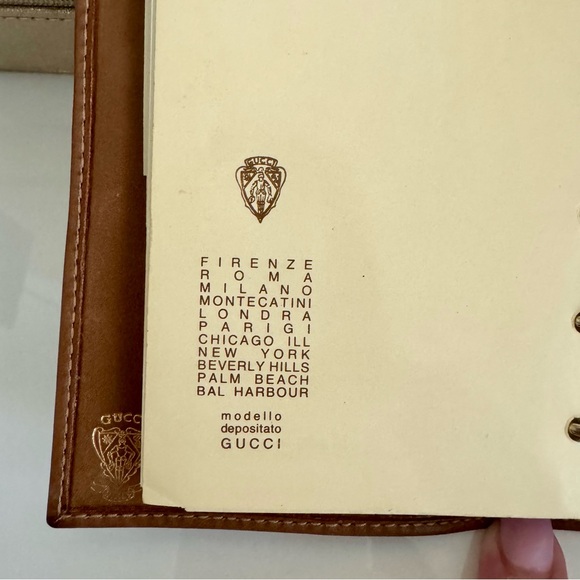 GUCCI ☆ Leather Planner / Notebook ☆ Vintage ☆ RARE ☆ - Picture 14 of 16